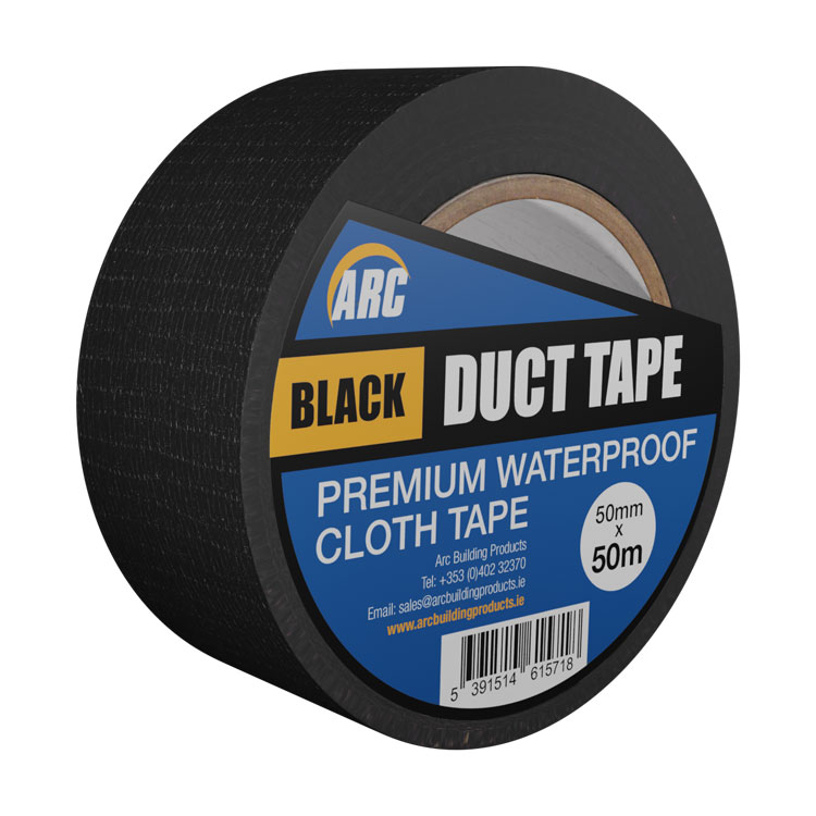 ARC DUCT TAPE 50mm x 50m BLACK – Arc Building Products